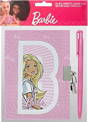 Jurnal cu Lacăt & Pix Barbie 18x12cm Barbie