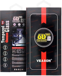 Veason 0.2mm Full Glue Tempered Glass Μαύρο (Moto E32sNokia G22)