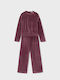 Mayoral Kids Sweatpants Set Purple 2pcs