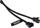 Cablu ventilator Alphacool Y-splitter 4-pin la 2x 4-pin Pwm 15cm Negru