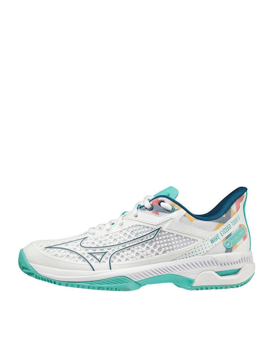 Mizuno Wave Exceed Tour 5cc Women's Tennis Shoes for Clay Courts White