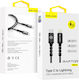 Blavec Braided la Cablu Lightning 20W Negru 1m