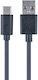 Nacon για PS5/Xbox Series Braided USB 2.0 Cable USB-C male - USB-A Μαύρο 3m 2τμχ