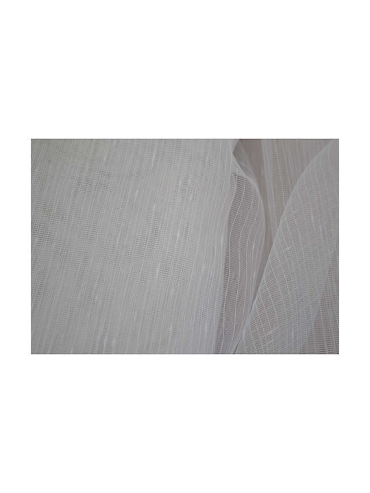 Saray Home Κουρτίνα Παραθύρου με Τρέσα Εκρού 220x100εκ.