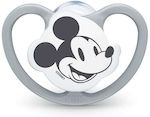 Nuk Orthodontischer Schnuller Silikon Space Mickey Grey mit Etui für 18-36 Monate 1Stück