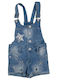 Evita Kids Denim Dungarees Blue