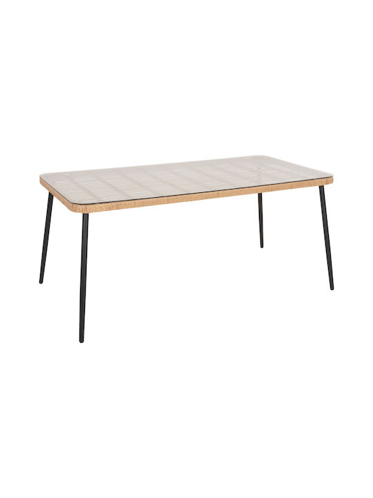 Tisch Stabil Allegra Black 159.5x89.5x72cm