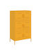 Sideboard made of Metal Mustard 68x39x113cm