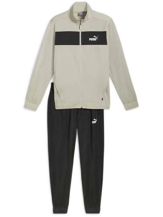 PUMA Poly Lucios cu Elastic Bej