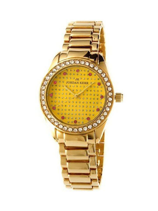 Jordan Kerr Watch with Gold Metal Bracelet