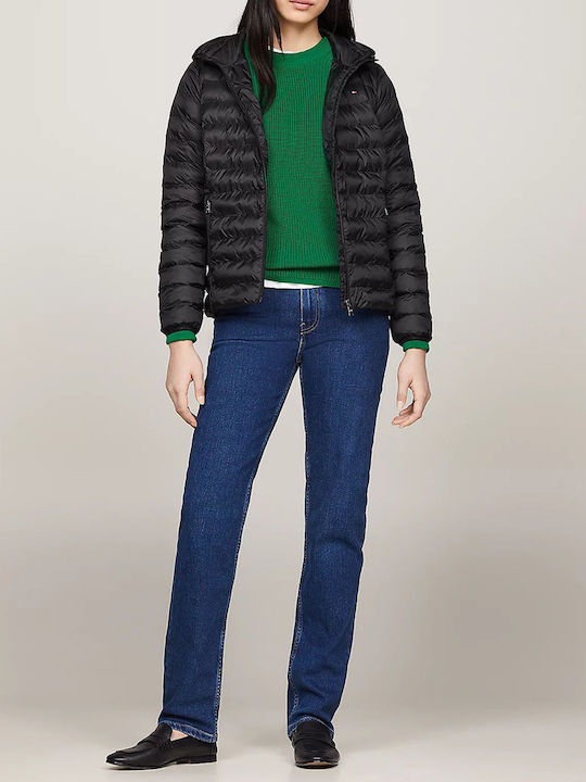 Tommy Hilfiger Κοντό Γυναικείο Puffer Μπουφάν γ...
