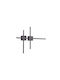 Inlight Modern Lamp Wall with Integrated LED and Adjustable White Light Black 60x40cm