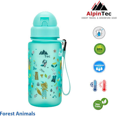 Alpintec 400ml Water Bottle Forest Animals