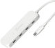 J5create Hub 4 Θυρών USB 3.0 με σύνδεση USB-C Λευκό