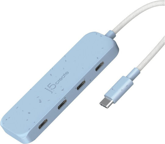 J5create Hub 4 Θυρών USB 3.0 με σύνδεση USB-C