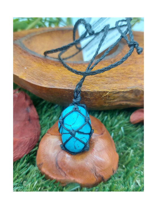 Macrame Necklace with Polished Howlite