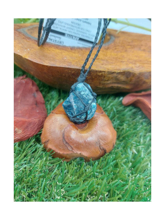 Blue Apatite Macrame Necklace