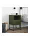 Metal Bedside Table Green 36x39x60.5cm