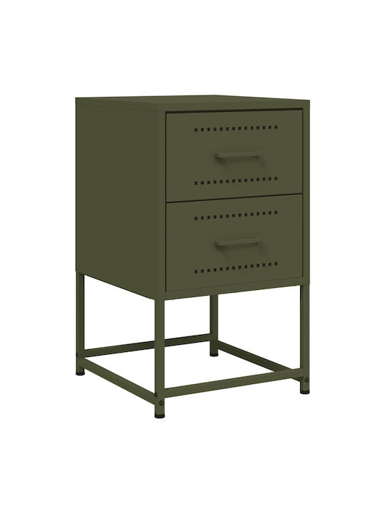 Metallic Green Bedside Table 36x39x60.5cm