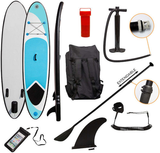 Inflatable SUP Board with Length 3.07m Light Blue
