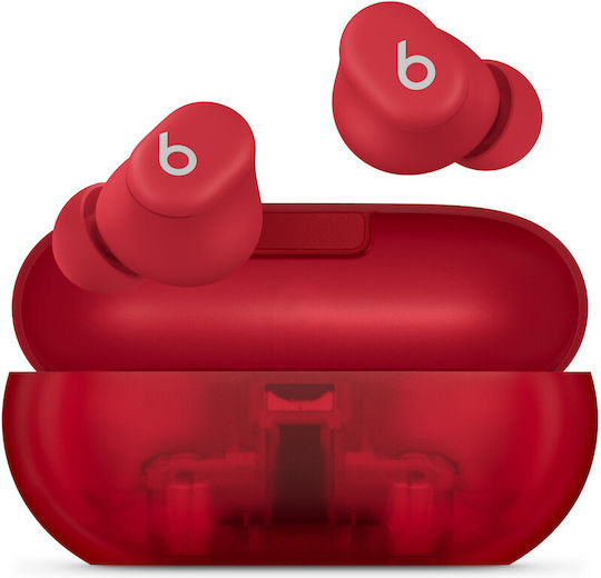Beats Solo Buds Bluetooth-Freisprecheinrichtung Kopfhörer mit Ladeetui Transparent Red