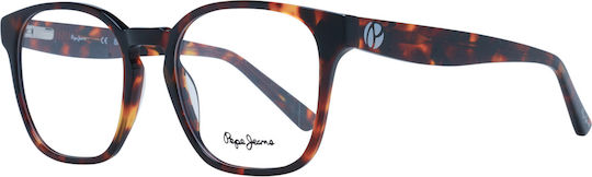 Pepe Jeans Bărbați Plastic Rame Ochelari Maro PJ3514-106