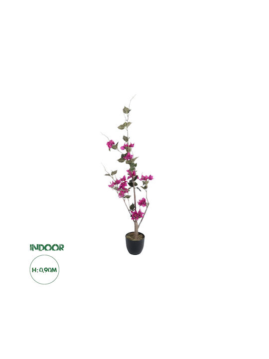 GloboStar Artificial Plant in Pot Fuchsia 90cm in Box 4pcs