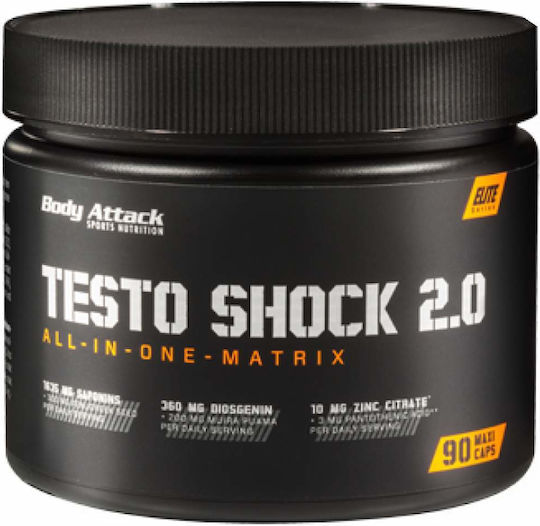 Body Attack Testo Shock 2.0 Добавка За Тренировка И Укрепване На Тестостерон 90 Капсули