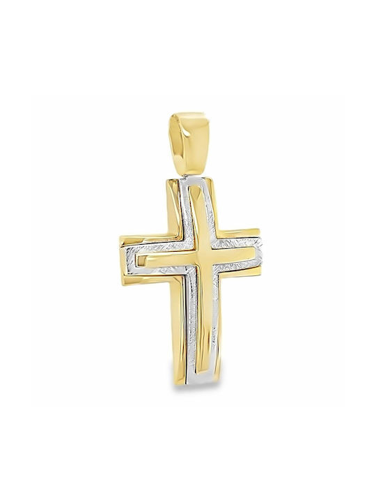 Xryseio Damen Gold Kreuz 14K