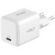 Yenkee Ladegerät ohne Kabel GaN mit USB-C Anschluss 35W Stromlieferung / Schnell-Ladung 4+ Weißs (YAC G35 VOLT)