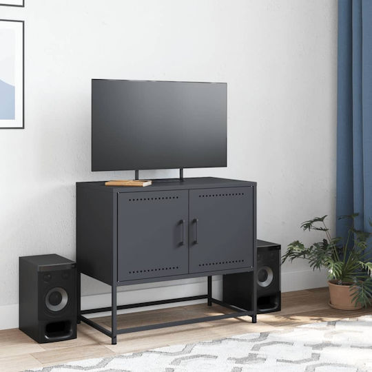 Metal TV Stand Anthracite M68.5xD39xH60.5cm
