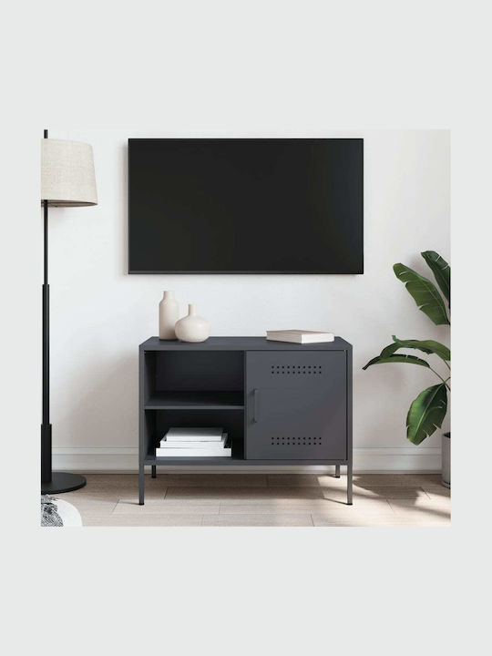 TV-Ständer Aus Metall Anthrazit M68xT39xH50.5cm