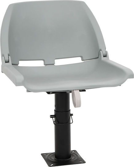 Boat Seat Folding 2 Pieces Gray 48x51x41 cm Without Cushion 3284274