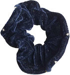 Velvet Scrunchy Hair Navy Blue 1pcs