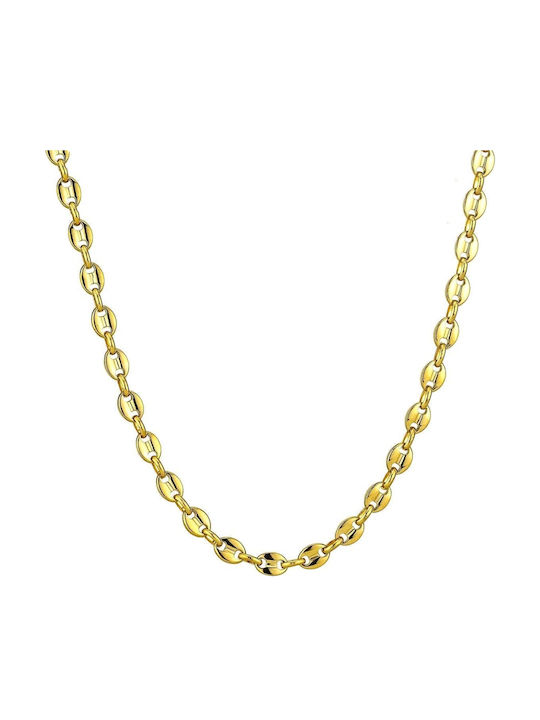 Callajewels Дамска Верига Врат от Стомана Позлатена