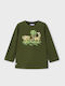 Kids Long-Sleeved Green Blouse Craft