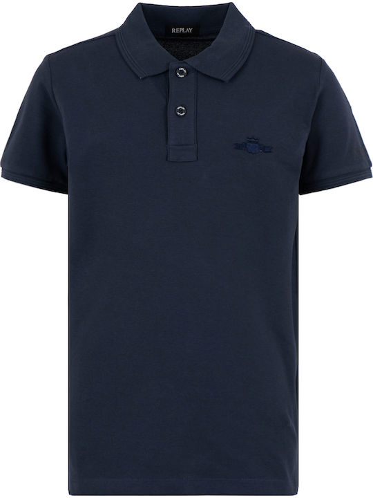 Kinderpolo Kurzarm Deep Blue