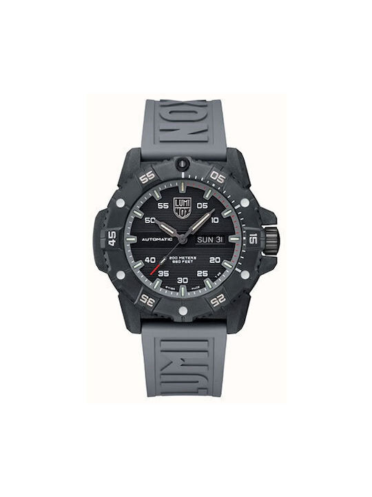 Luminox Master Carbon Seal Watch Automatic with Gray Rubber Strap