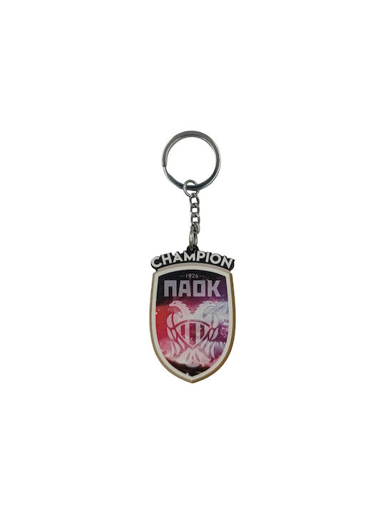 Acrylic Keychain PAOK Champion Red Badge