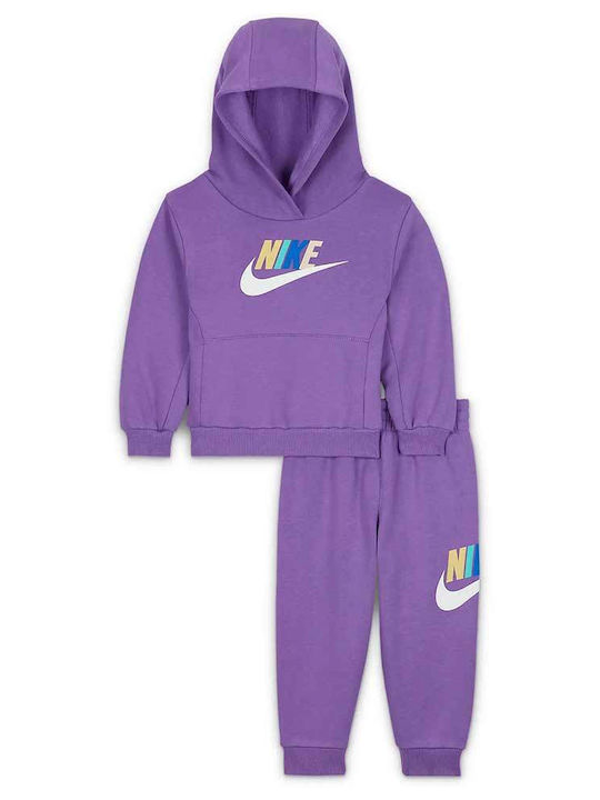 Nike Copilăresc Set de pantaloni de trening Lila