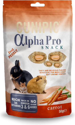 Cunipic Λιχουδιά για Τρωκτικά με Καρότο Alpha Pro 50gr