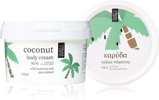 Dust+Cream Ενυδατική Κρέμα Σώματος με Άρωμα Καρύδα για Ξηρές/Πολύ Ξηρές Επιδερμίδες 250ml