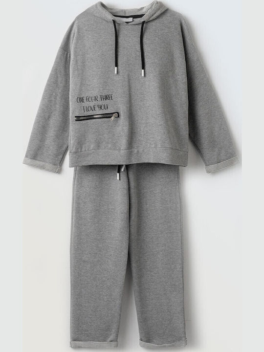 Kids' Set with Pants Winter 2pcs Gray