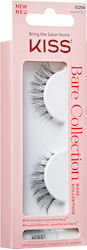 Kiss Bare Falsche Wimpern Schwarz mit Klebstoff