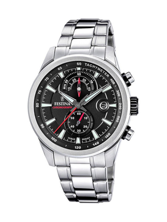 Festina Мъжки Часовник 44мм Хронограф На Батери...