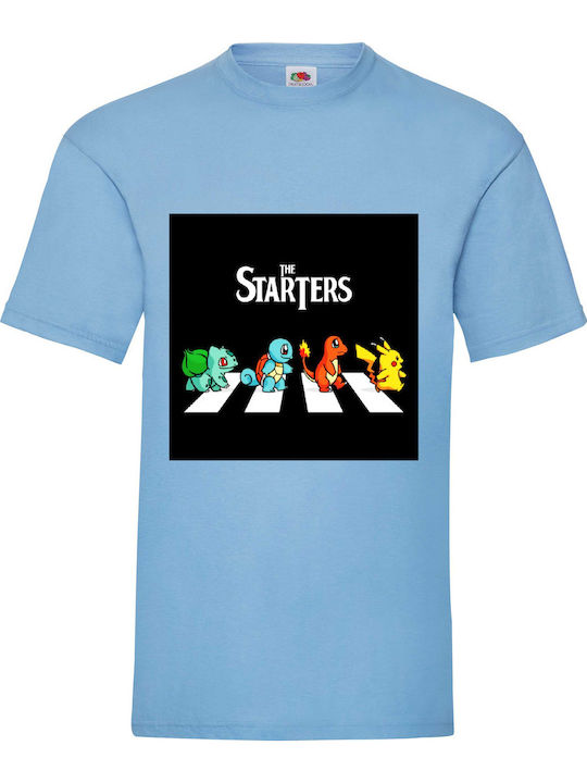 Tricou albastru Pokemon Starters Pikachu Origin...