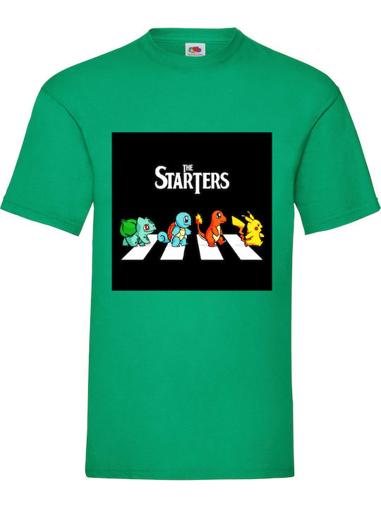 Tricou verde Pokemon Starters Pikachu original ...