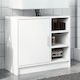vidaXL Waschtisch mit Waschbecken L63xB29xH55cm White