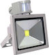Rezistent la apă Proiector LED 20W Alb Rece 6500K cu Senzor de Mișcare IP65
