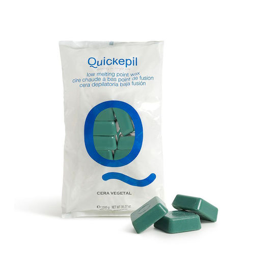 Quickepil Depilatory Wax Hard Without Streak Vegetal Depilation 1 Kg Green